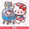 Hello Kitty Neonatal Intensive Care Unit Nurse PNG, Hello Kitty NICU Nurse PNG, Kitty In Hospital PNG