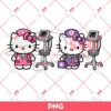Hello Kitty Nurse With Vital Machine PNG, Hello Kitty In Hospital PNG