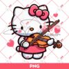 Hello Kitty Violinist PNG, Hello Kitty Plays The Violin PNG