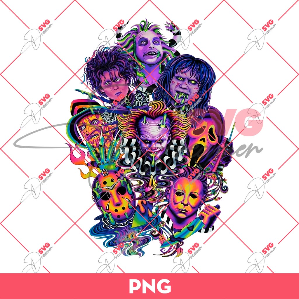Horror Characters Halloween PNG, Scary Movie Characters PNG