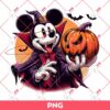 Horror Vampire Mickey Mouse PNG, Disney Halloween PNG
