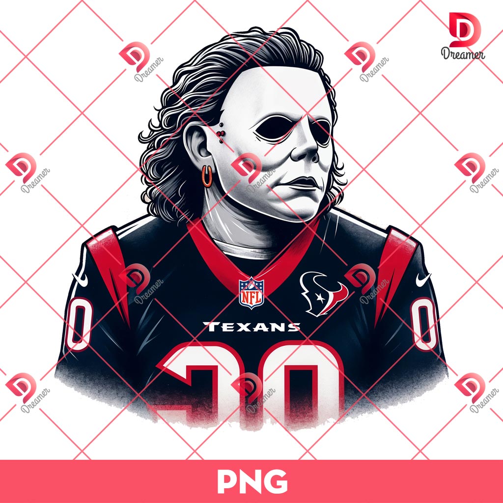 Houston Texans Michael Myers Player Football PNG, Texans NFL PNG