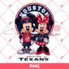Houston Texans NFL Mickey And Minnie PNG, Disney Football PNG