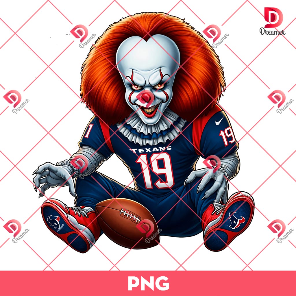 Houston Texans Pennywise Player Football PNG, Houston Texans NFL Football PNG
