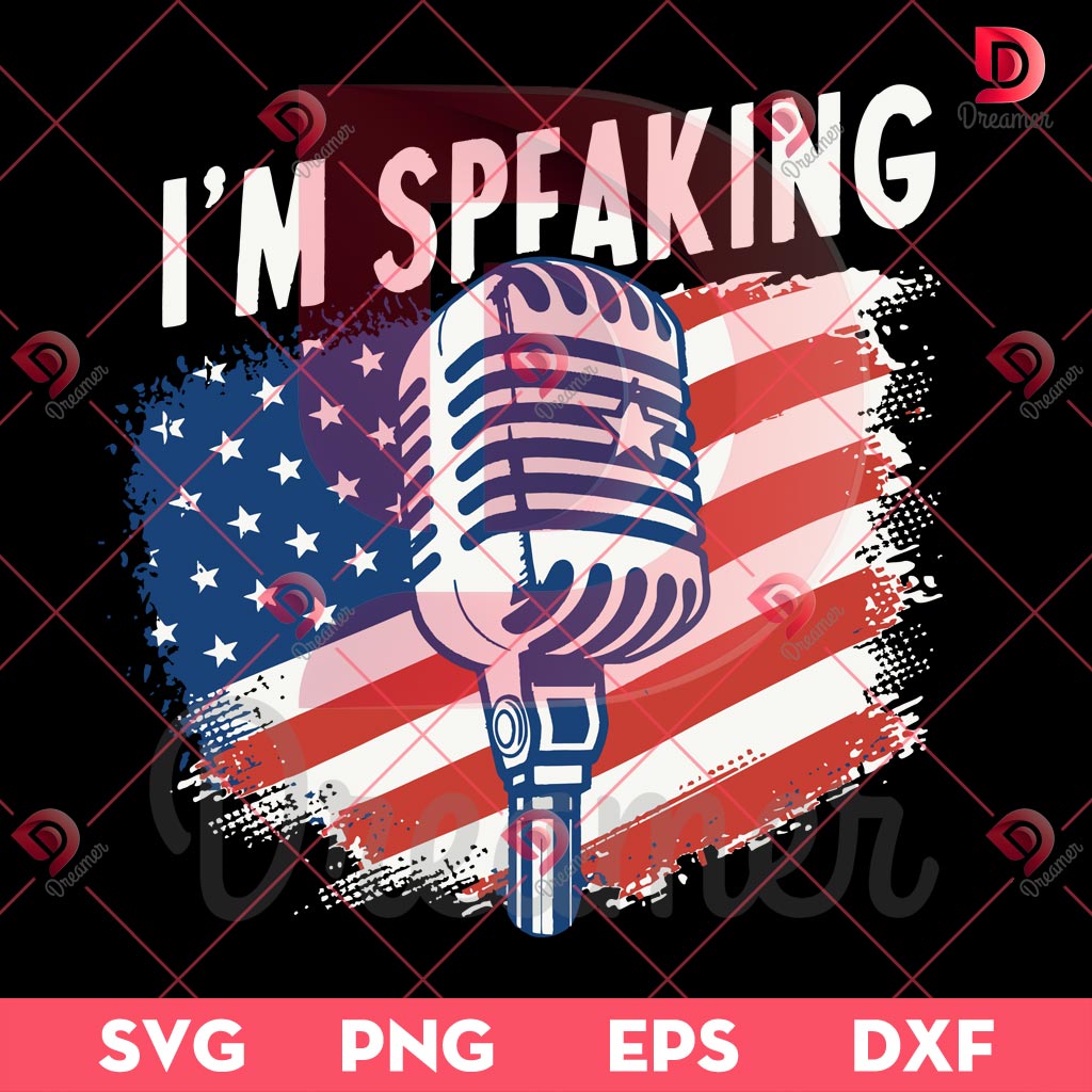Im Speaking SVG PNG, Kamala Harris SVG PNG, Election 2024 PNG SVG