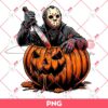 Jason Voorhees In Pumpkin Halloween PNG, Horror Characters Halloween PNG