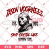 Jason Voorhees SVG, Jason Voorhees Camp Crystal Lake SVG, Horror Character Halloween SVG PNG