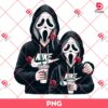 Mama And Daughter Ghostface Scream Coffee Starbucks PNG, Horror Mama Halloween PNG
