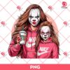 Mama Pennywise PNG, Horror Mama And Daughter Coffee PNG, Mama Halloween PNG