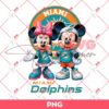 Miami Dolphins NFL Mickey And Minnie PNG, Disney Football PNG