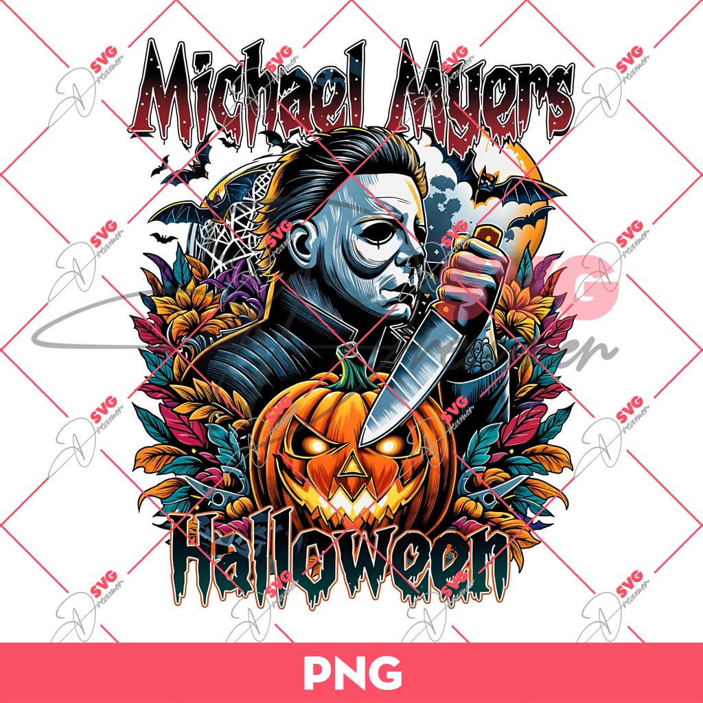 Michael Myers Halloween PNG, Myers And Pumpkin Halloween PNG, Horror Movie Characters PNG