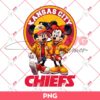 Mickey Minnie Kansas City Chiefs NFL PNG, Disney Football PNG