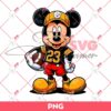 Mickey Mouse Pittsburgh Steelers Football PNG, Disney Mouse NFL PNG