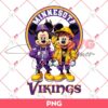 Minesota Vikings NFL Mickey Minnie PNG, Disney Football PNG