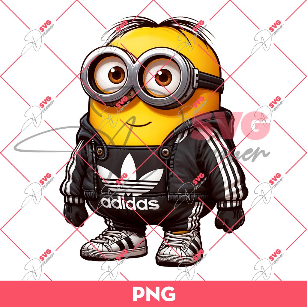Minion Wearing Adidas Outfits PNG