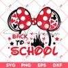 Minnie Mouse Ears Back To School SVG PNG, Disney Back To School SVG PNG