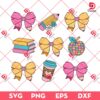 Pencil Coquette Bow SVG PNG, Teacher Back To School SVG PNG