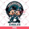 Philadelphia Eagles NFL Mickey And Minnie PNG, Disney Football PNG