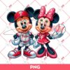Philadelphia Phillies Mickey And Minnie PNG, Disney Mickey Minnie Phillies MLB Baseball PNG