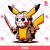 Pikachu Jason Voorhees PNG, Pikachu Halloween PNG, Horror Character Halloween PNG