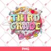 Retro Third Grade PNG, First Day Of School PNG, Back To School PNG