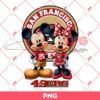 San Francisco 49ers NFL Mickey And Minnie PNG, Disney Football PNG