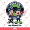 Seattle Seahawks NFL Mickey And Minnie PNG, Disney Football PNG
