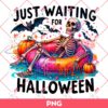 Skeleton Just Waiting For Halloween PNG, Skeleton Summer PNG