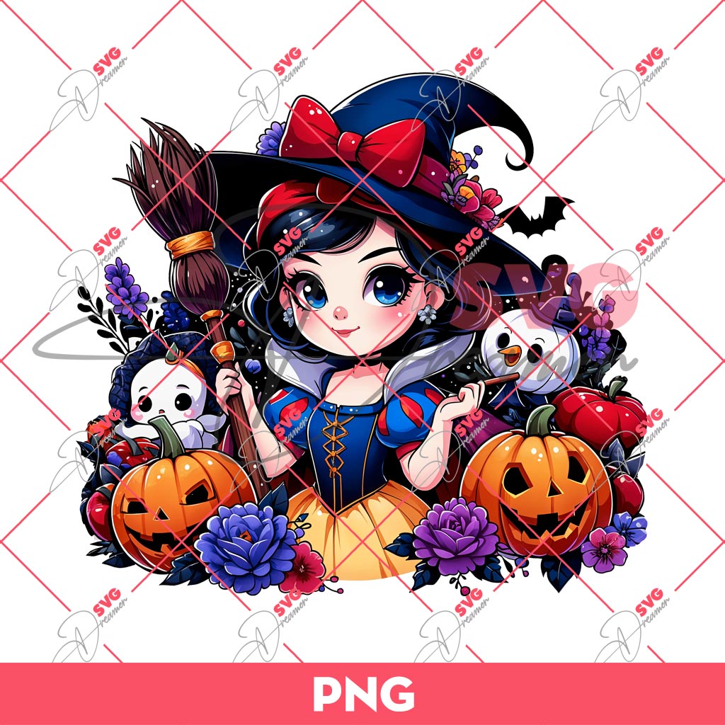 Snow White Halloween PNG, Disney Princess Halloween PNG, Snow White Witch PNG