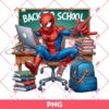Spiderman Swinging Into School PNG Superhero Spiderman Back To School PNG
