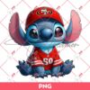 Stitch 49ers PNG, San Francisco 49ers NFL Football PNG