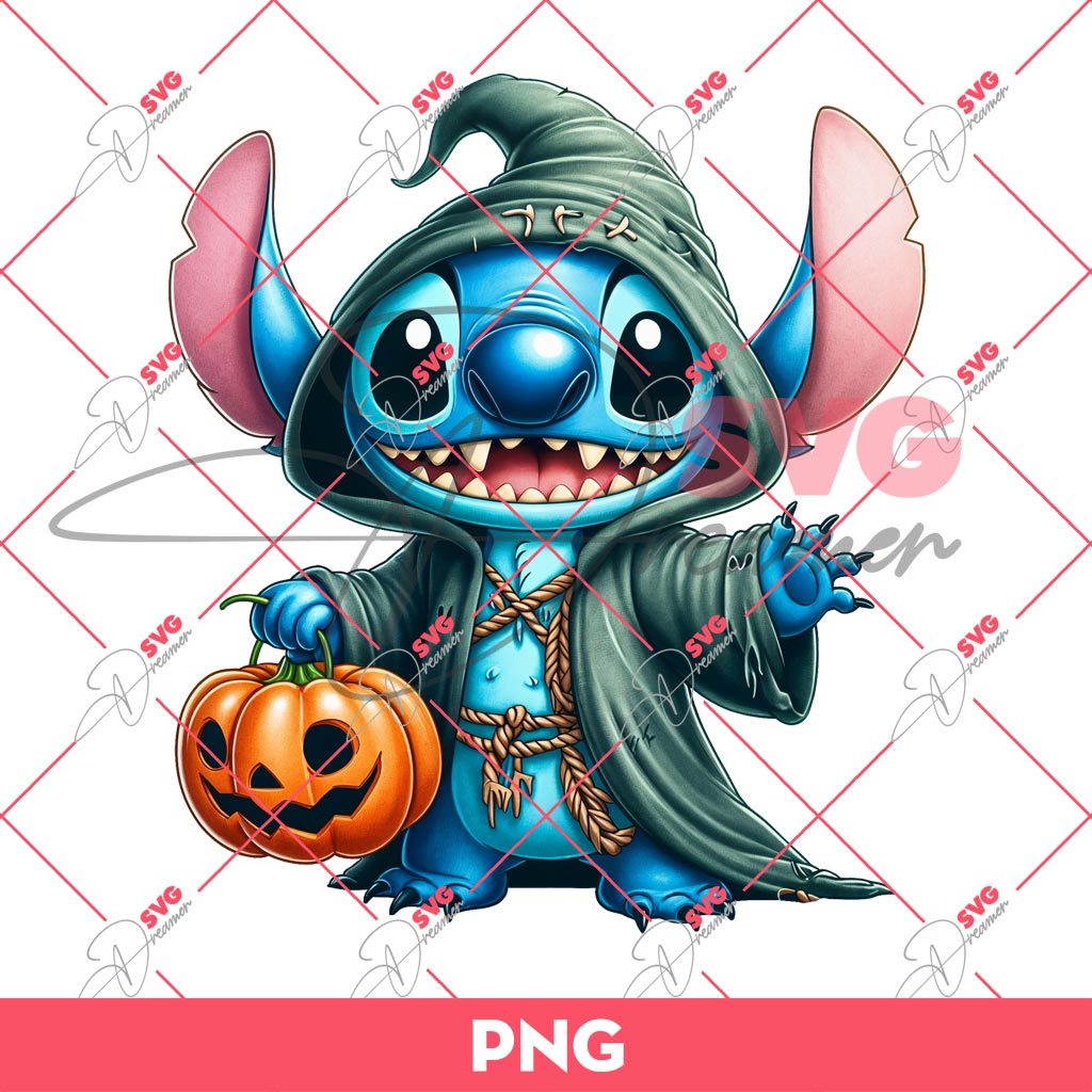 Stitch Halloween PNG, Stitch Trick Or Treat PNG, Spooky Vibes PNG