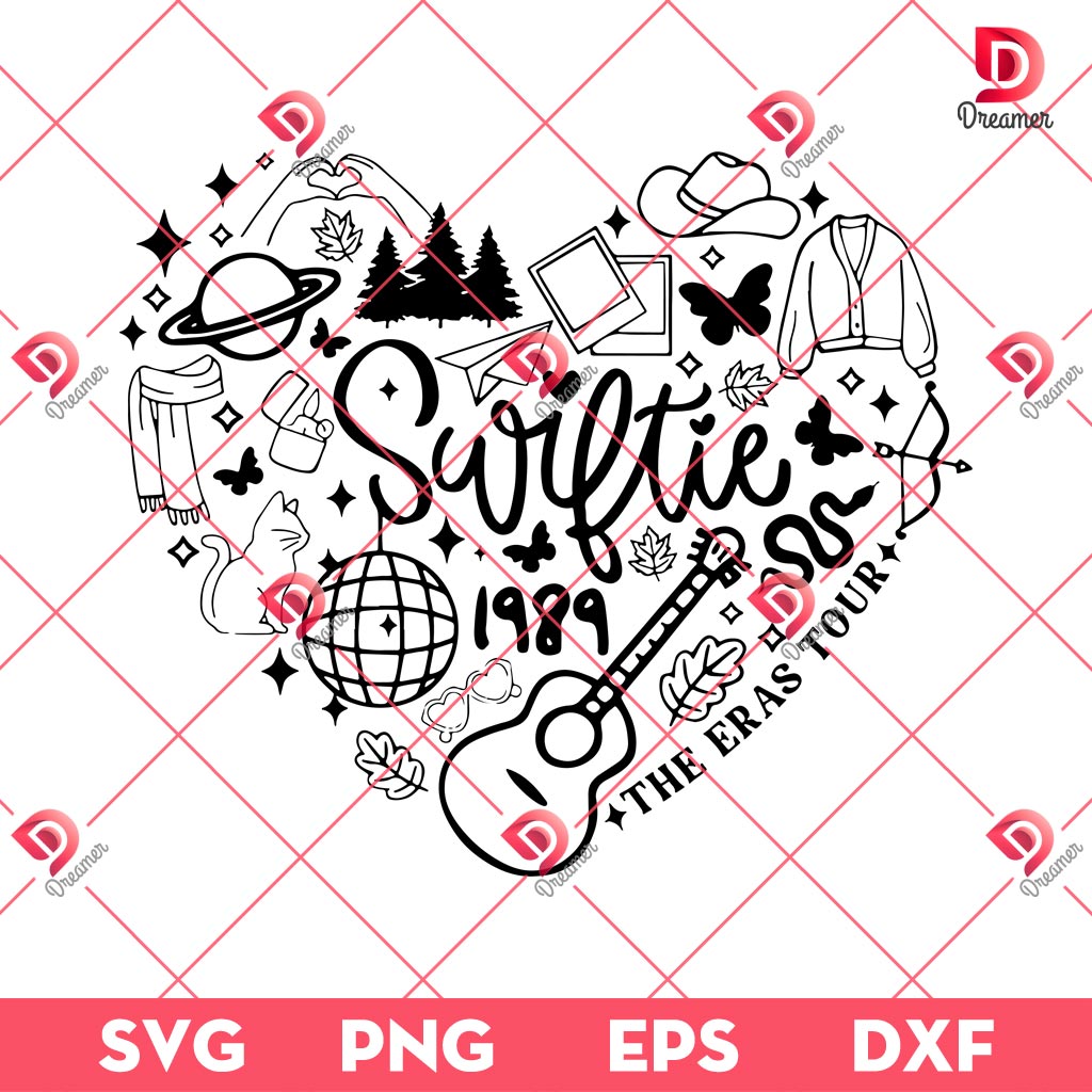 Swiftie 1989 The Eras Tour SVG PNG, Taylor Swift Eras Tour SVG PNG, Swiftie SVG PNG
