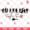 Taylor Swift SVG PNG, Swiftie Silhouette SVG PNG, Swiftie Eras Tour SVG PNG