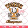 Tennessee 2024 College Champions SVG PNG, Tennessee Champs Baseball SVG PNG