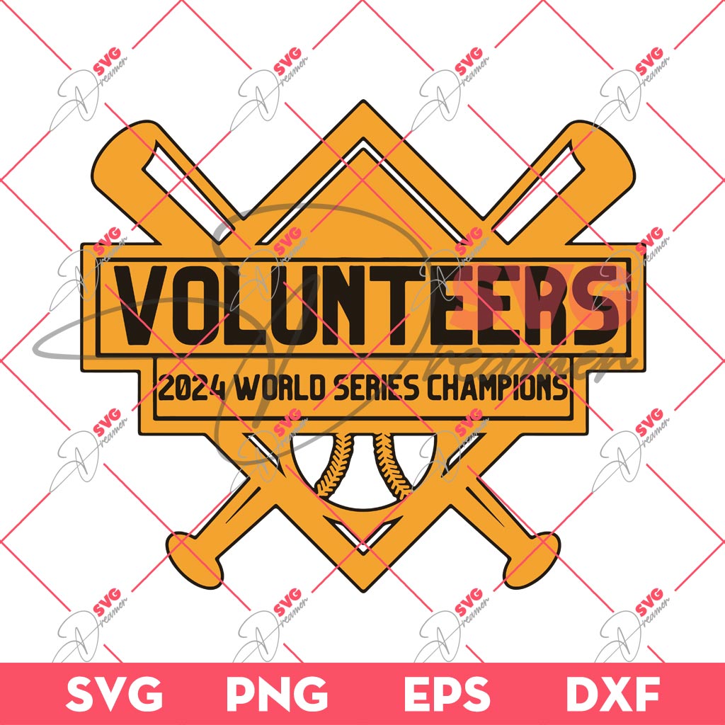 Tennessee Volunteers 2024 Champions SVG, Baseball Tennessee Vols SVG