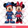 Texas Rangers Mickey And Minnie PNG, Disney Mickey Minnie Rangers MLB Baseball PNG