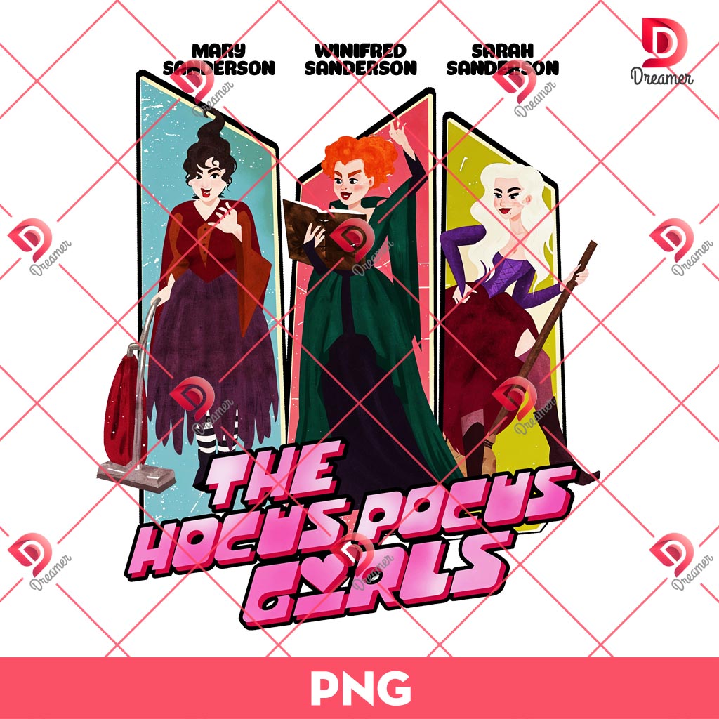 The Hocus Pocus Hex Girl PNG, Sanderson Sister Halloween PNG