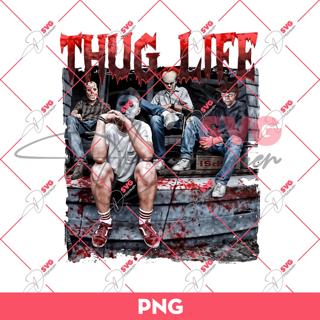 Thug Life Horror Movie Characters PNG, Movie Killers PNG, Scary Halloween PNG