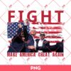 Trump Fight PNG, Fight Make America Great Again PNG, Trump Rally Shooting PNG
