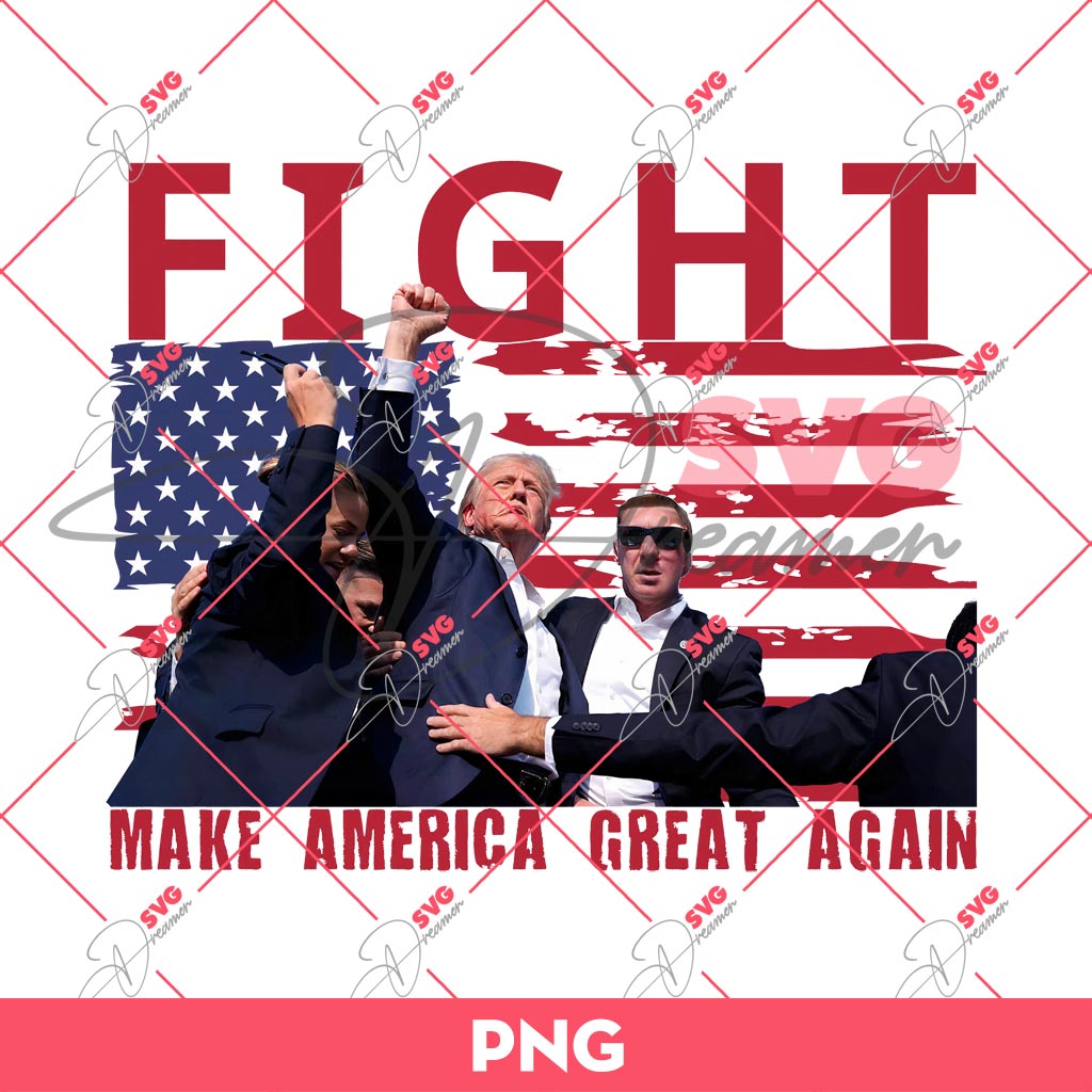 Trump Fight PNG, Fight Make America Great Again PNG, Trump Rally Shooting PNG