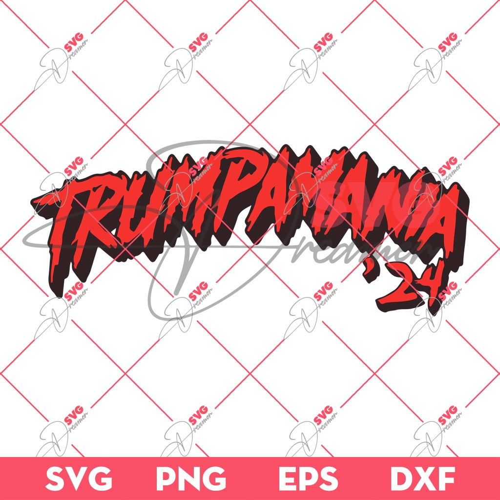 Trump Mania 24 SVG, Trumpamania 24 Hulk Hogan Trump For President SVG