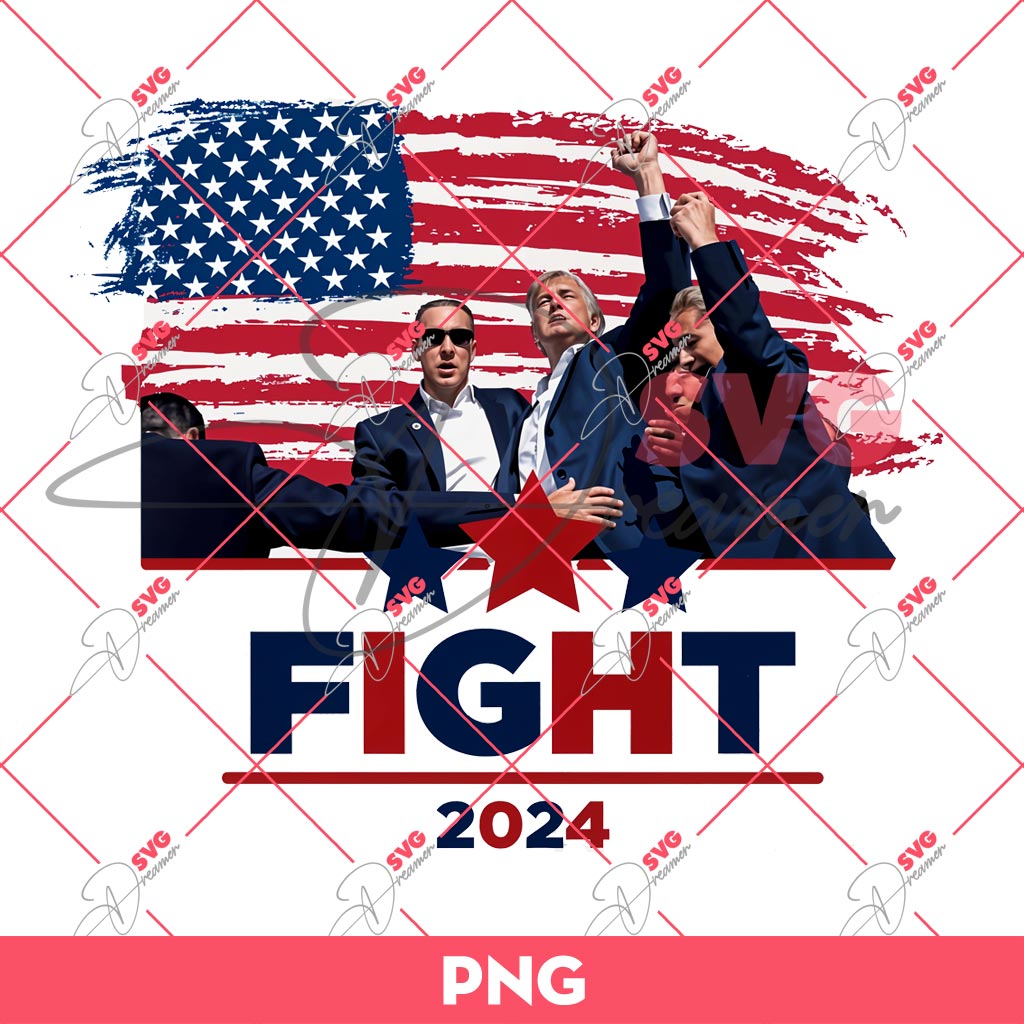 Trump Shot PNG, Trump Assassination PNG, Fight President Trump 2024 PNG