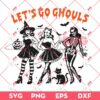 Vintage Retro Witchy Lets Go Ghouls SVG, Halloween SVG PNG