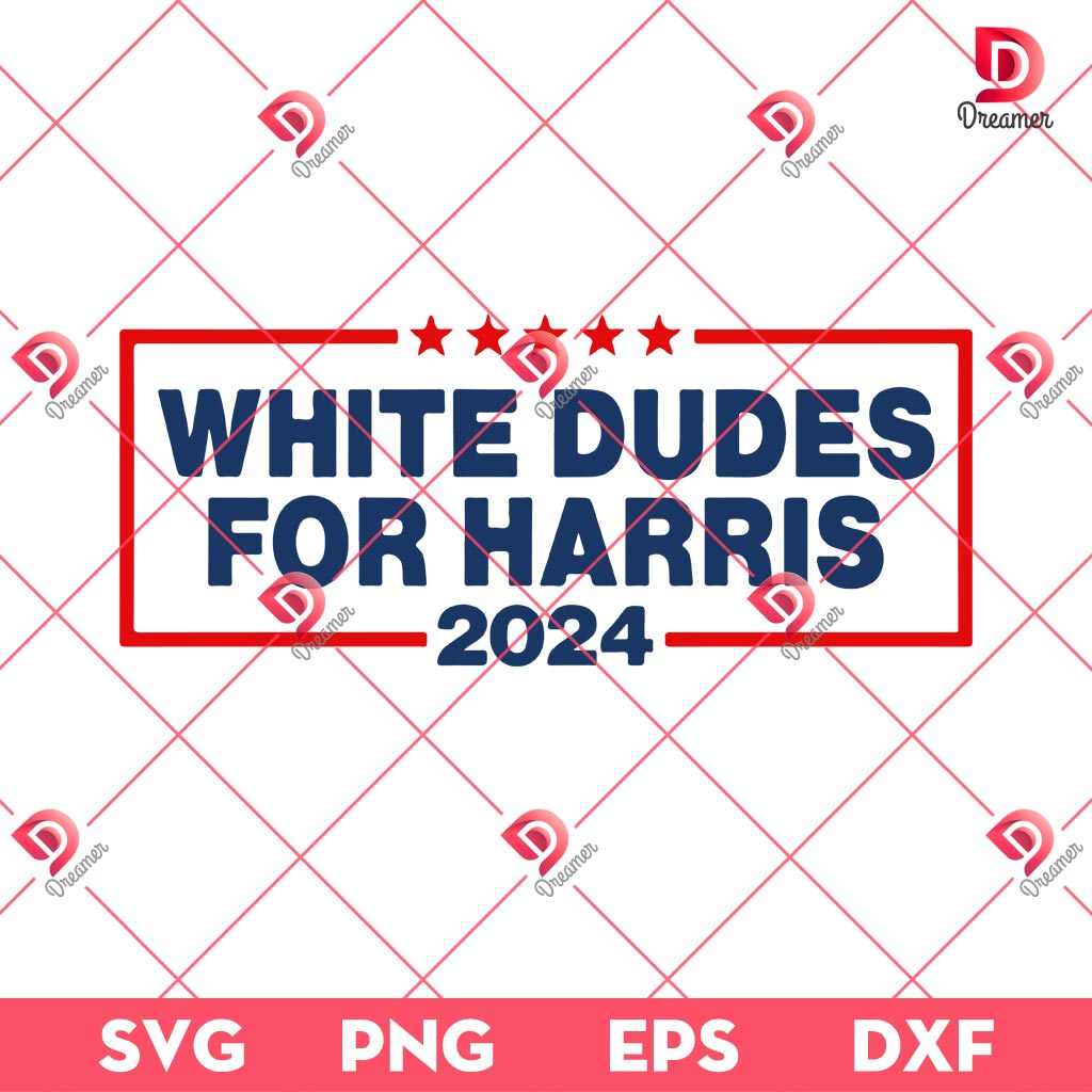 White Dudes For Kamala Harris 2024 SVG, President Harris Voting 2024 SVG PNG, Election 2024 SVG