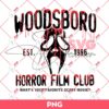 Woodsboro Horror Film Club EST 1996 PNG, Horror Halloween PNG