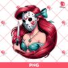 Ariel Mermaid Jason Voorhees PNG, Disney Princess Horror Characters PNG, Halloween PNG