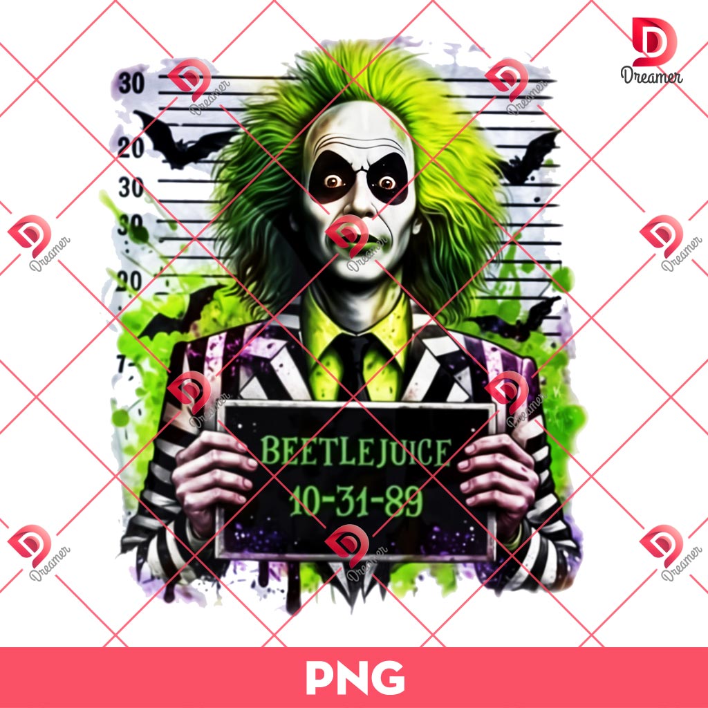 Beetlejuice PNG, Horror Characters Halloween PNG