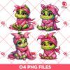 Baby Grinch PNG, Cute Grinch Pink Outfits PNG