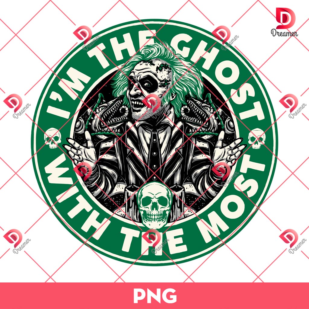 Beetlejuice Im The Ghost With The Most PNG, Beetlejuice Movie PNG, Horror Halloween PNG